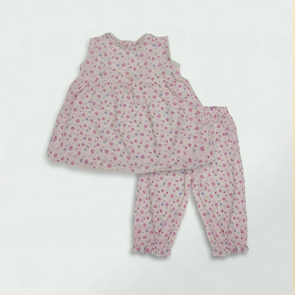 BABY PINK PRINTED SUIT