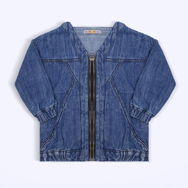 GIRLS JACKET WITHOUT COLLAR