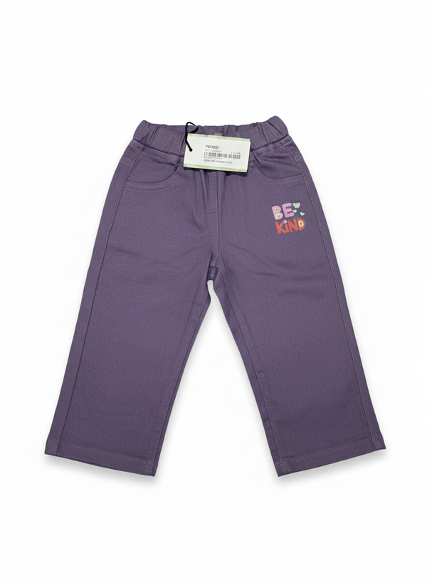 PRINTED PURPLE JOGGERS