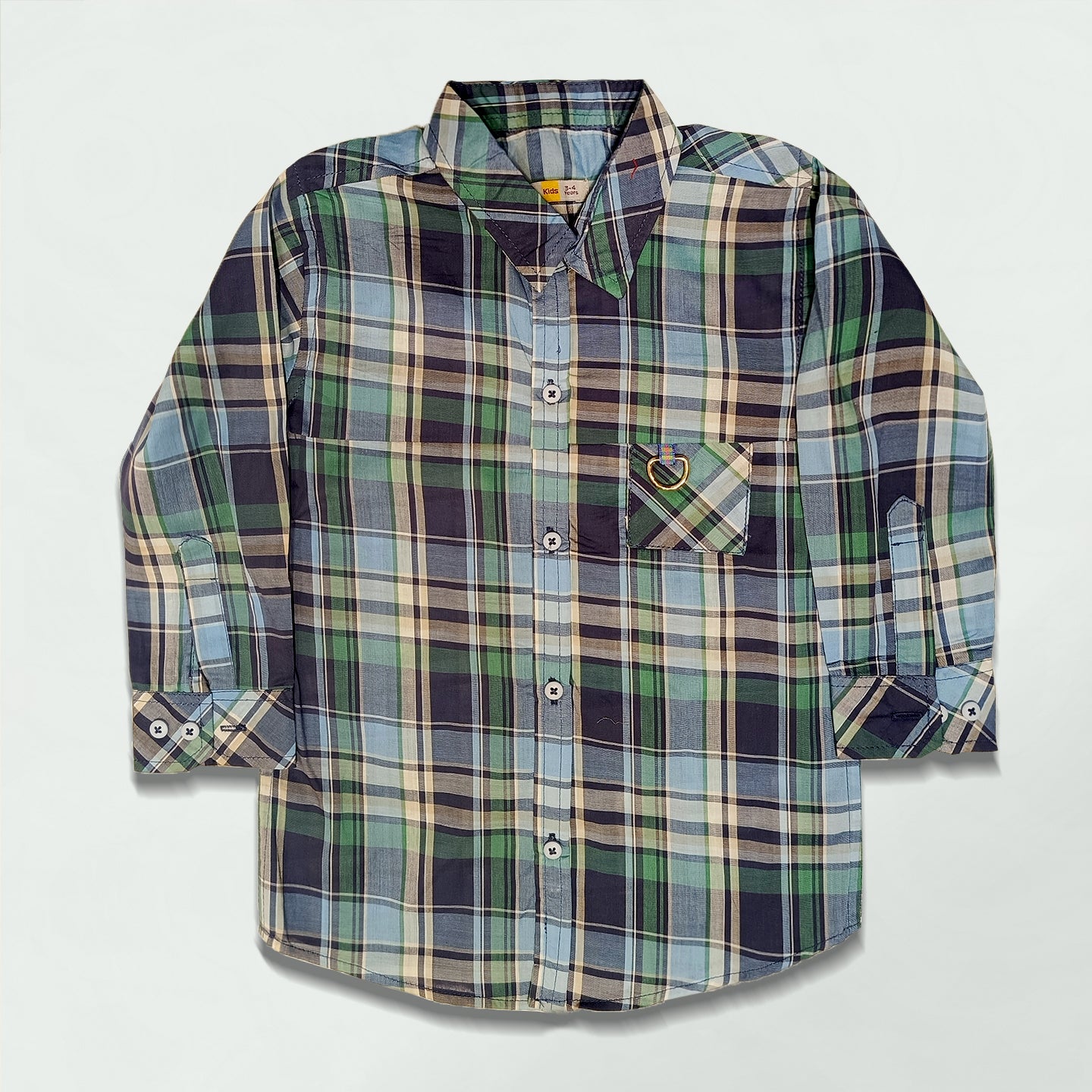 BOYS MULTI COLOUR CHECKED SHIRT