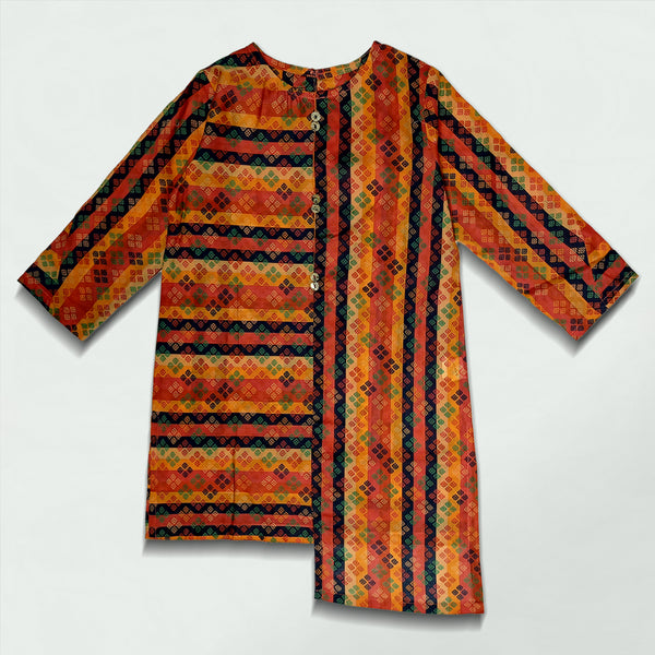MULTI PATTERENED RUST KURTI