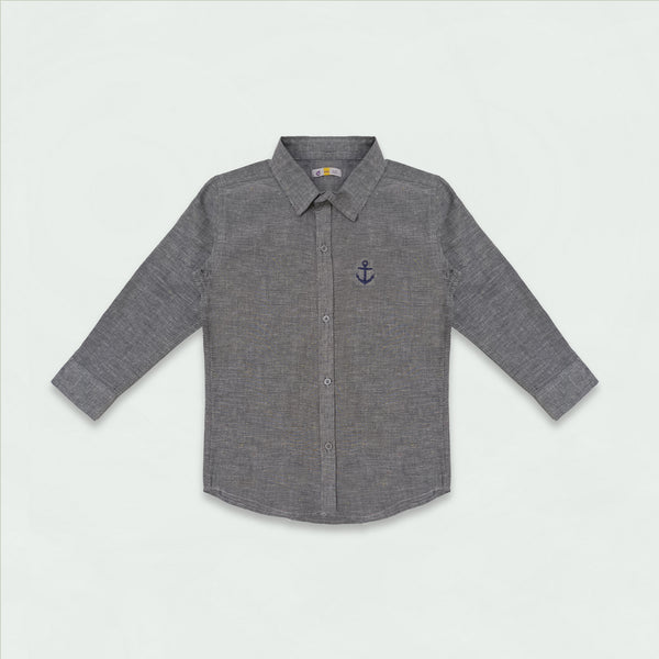 ANCHOR EMBLED CASUAL SHIRT