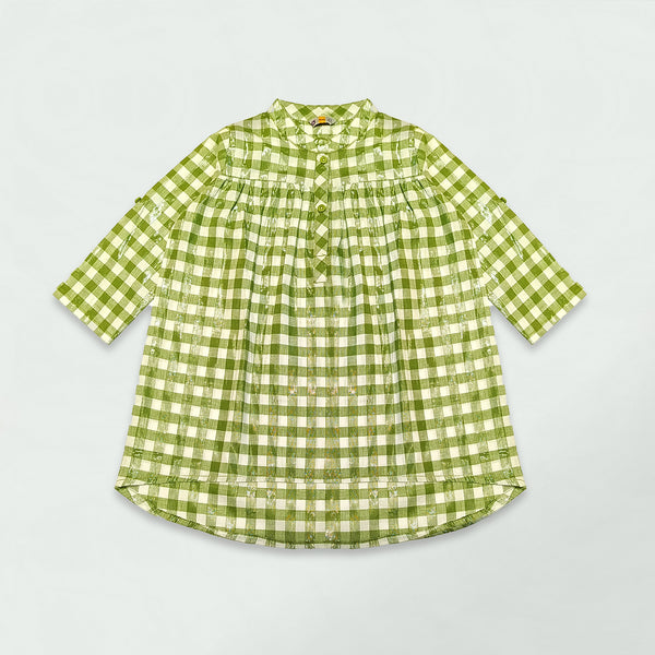 GREEN CHECKED SHIRT