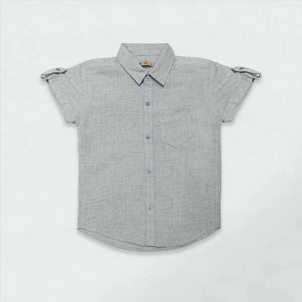 SHOULDER BUTTONED CASUAL SHIRT