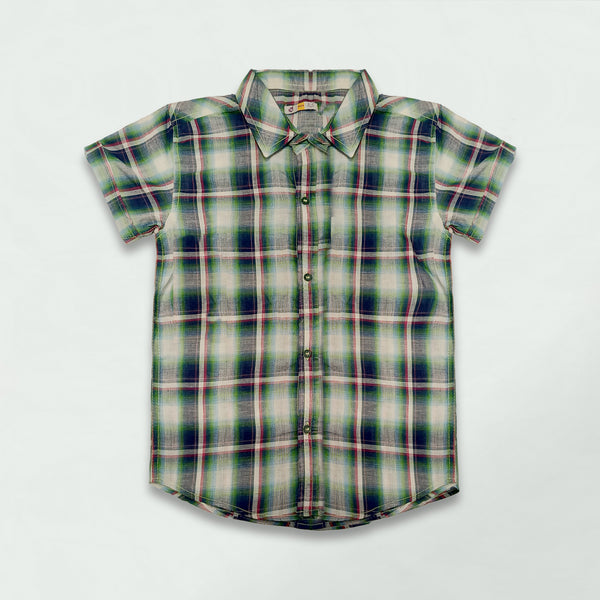 HALF SLEEVED CHECKED CASUAL SHIRT
