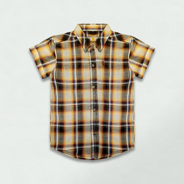 HALF SLEEVE CHECKED CASUAL SHIRT