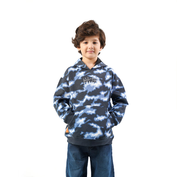 FOX POCKET FLEECE HOODIE