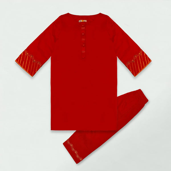Red Embroided Suit