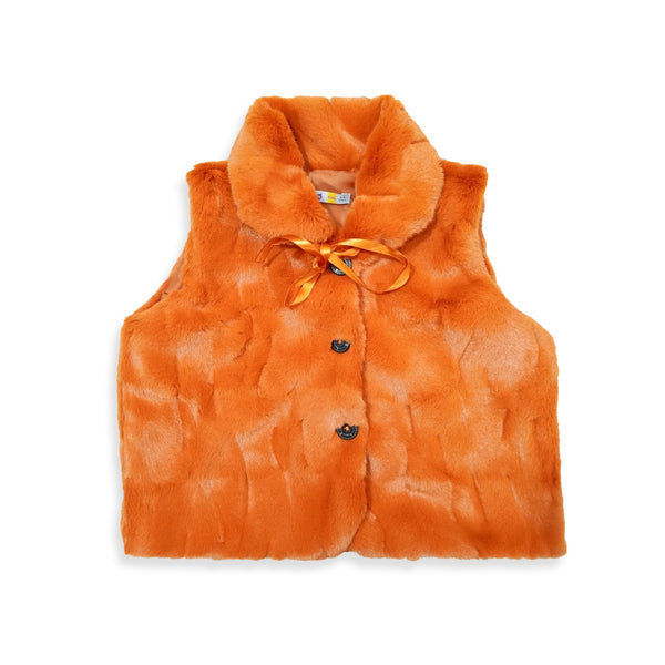 FOX FUR SLEEVELEES JACKET